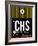 CHS Charleston Luggage Tag I-NaxArt-Framed Art Print