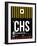 CHS Charleston Luggage Tag I-NaxArt-Framed Art Print