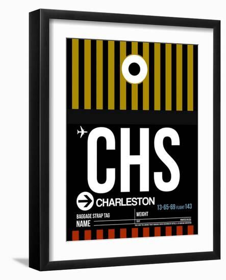 CHS Charleston Luggage Tag I-NaxArt-Framed Art Print