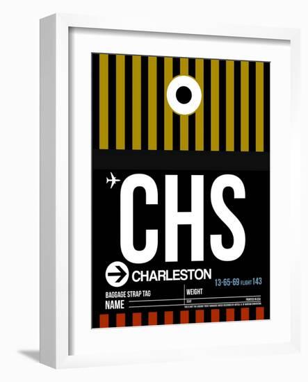 CHS Charleston Luggage Tag I-NaxArt-Framed Art Print