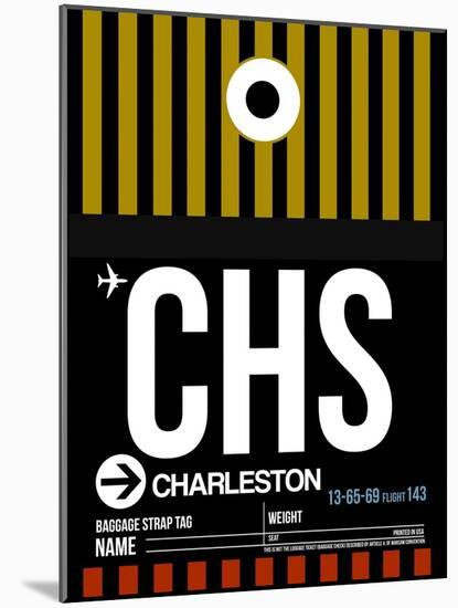 CHS Charleston Luggage Tag I-NaxArt-Mounted Art Print
