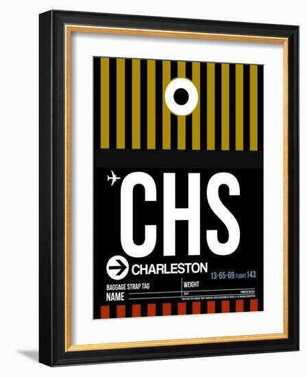 CHS Charleston Luggage Tag I-NaxArt-Framed Art Print