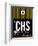 CHS Charleston Luggage Tag I-NaxArt-Framed Art Print