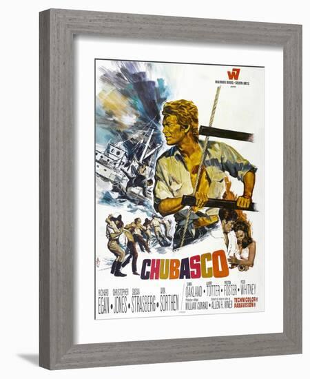 Chubasco, US poster, Richard Egan, 1967-null-Framed Art Print