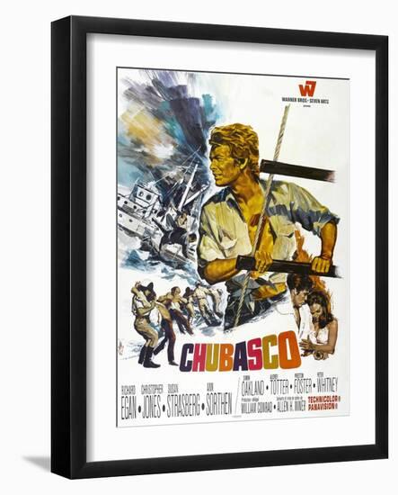 Chubasco, US poster, Richard Egan, 1967-null-Framed Art Print