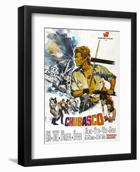 Chubasco, US poster, Richard Egan, 1967-null-Framed Art Print