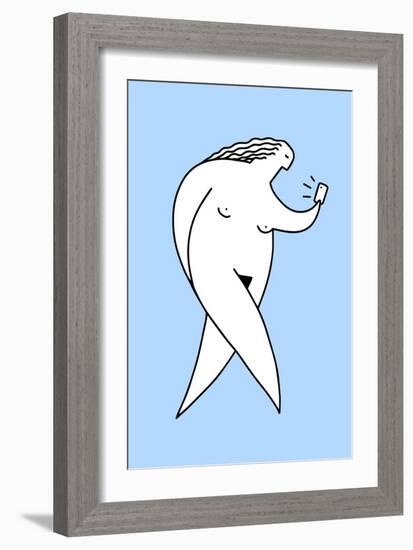 Chubby Selfie 2-Robert Farkas-Framed Giclee Print