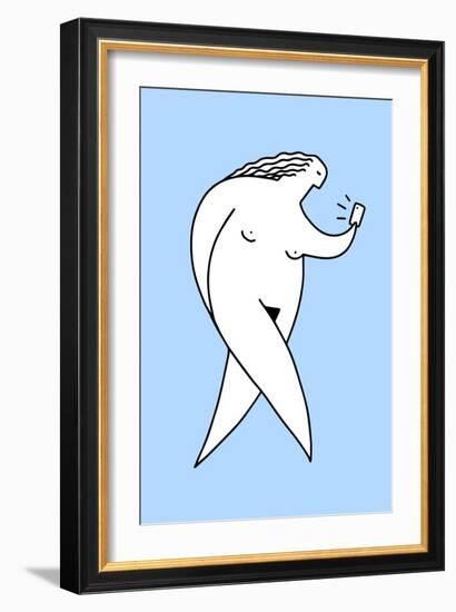 Chubby Selfie 2-Robert Farkas-Framed Giclee Print