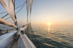 Sunset Cruise on the Western Union Schooner in Key West Florida, USA by Chuck Haney
