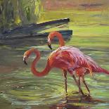 Flamingo III-Chuck Larivey-Framed Art Print