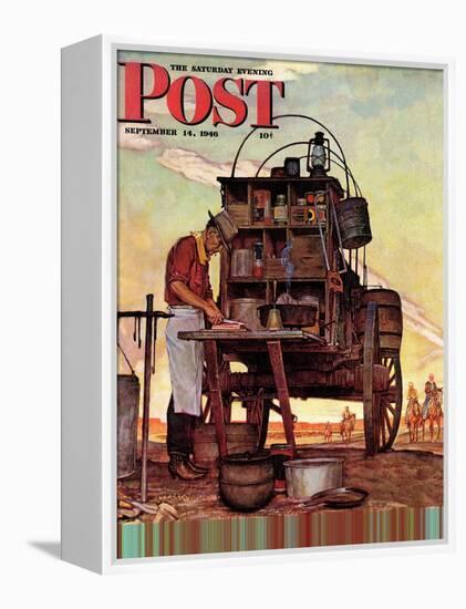 "Chuckwagon," Saturday Evening Post Cover, September 14, 1946-Mead Schaeffer-Framed Premier Image Canvas