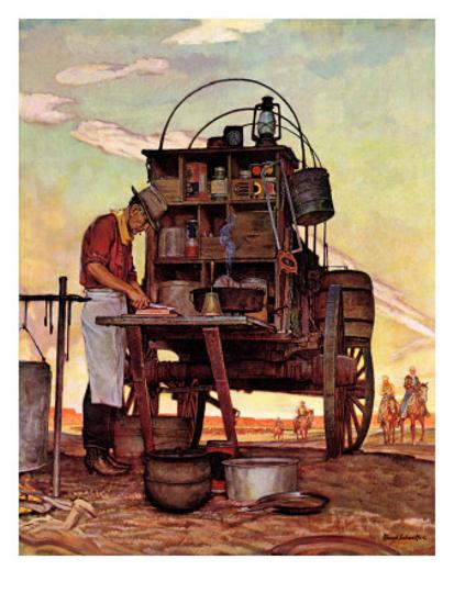 Chuckwagon September 14 1946 Giclee Print By Mead Schaeffer Giclee Print By Mead Schaeffer