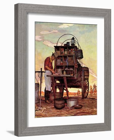 "Chuckwagon," September 14, 1946-Mead Schaeffer-Framed Giclee Print