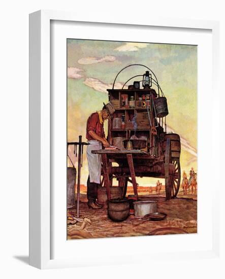 "Chuckwagon," September 14, 1946-Mead Schaeffer-Framed Giclee Print