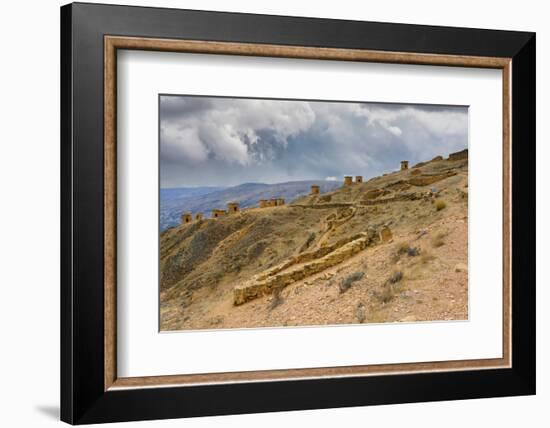 Chullpas at Ninamarca pre-Inca archaeological site, Paucartambo province, Cusco region, Peru-G&M Therin-Weise-Framed Photographic Print