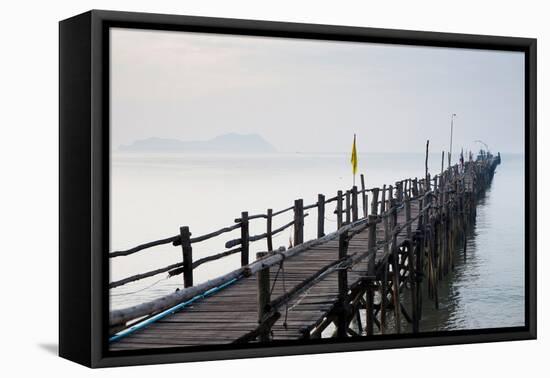 Chumphon, Thailand. Chumphon is one of the main ports for backpackers.-Micah Wright-Framed Premier Image Canvas