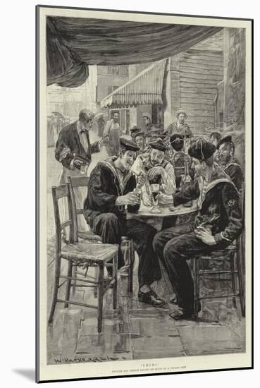 Chums, English and French Sailors on Leave at a French Port-William Hatherell-Mounted Giclee Print
