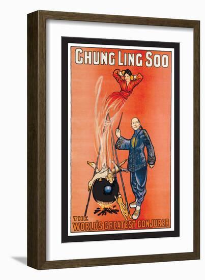 Chung Ling Soo, The World's Greatest Conjurer-null-Framed Art Print