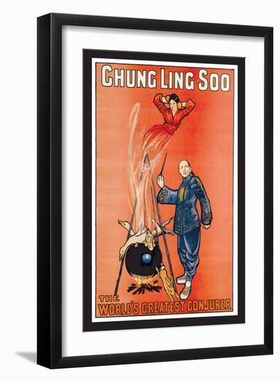 Chung Ling Soo, The World's Greatest Conjurer-null-Framed Art Print