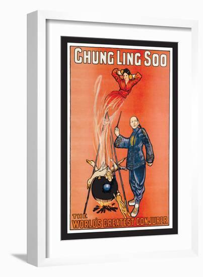 Chung Ling Soo, The World's Greatest Conjurer-null-Framed Art Print