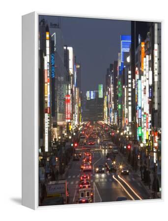 Chuo Dori Tokyo S Most Exclusive Shopping Street Ginza Tokyo Honshu Japan Photographic Print Gavin Hellier Art Com