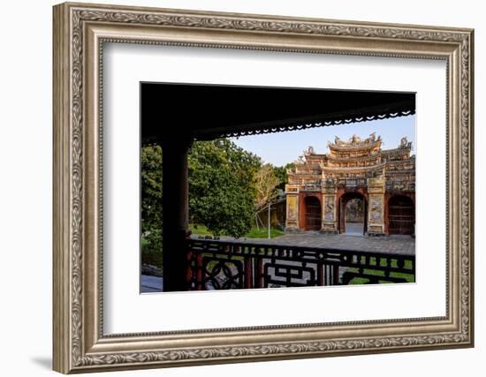 Chuong Duc Gate, Forbidden City in Heart of Imperial City-Nathalie Cuvelier-Framed Photographic Print