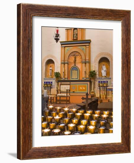 Church Altar in Mission Basilica San Diego De Alcala, San Diego, California-null-Framed Photographic Print