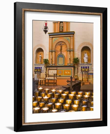 Church Altar in Mission Basilica San Diego De Alcala, San Diego, California-null-Framed Photographic Print