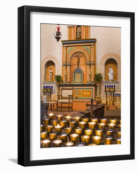 Church Altar in Mission Basilica San Diego De Alcala, San Diego, California-null-Framed Photographic Print