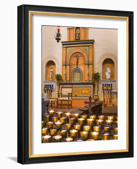 Church Altar in Mission Basilica San Diego De Alcala, San Diego, California-null-Framed Photographic Print