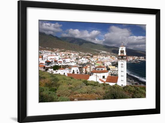 Church and Bay, Candelaria, Tenerife, 2007-Peter Thompson-Framed Photographic Print