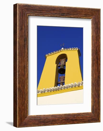 Church and Belfry, Santa Gertrudis, Ibiza, Balearic Islands, Spain, Europe-Neil Farrin-Framed Photographic Print