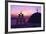 Church and Bell Tower at Sunset, Santorini, Cyclades, Greece-Gavin Hellier-Framed Photographic Print