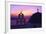 Church and Bell Tower at Sunset, Santorini, Cyclades, Greece-Gavin Hellier-Framed Photographic Print