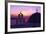 Church and Bell Tower at Sunset, Santorini, Cyclades, Greece-Gavin Hellier-Framed Photographic Print