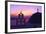 Church and Bell Tower at Sunset, Santorini, Cyclades, Greece-Gavin Hellier-Framed Photographic Print