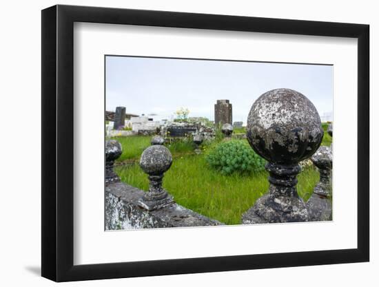 Church and Cemetery in Hvalsnes-Catharina Lux-Framed Photographic Print