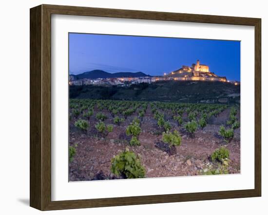 Church and village of San Vicente de la Sonsierra, La Rioja, Spain-Janis Miglavs-Framed Photographic Print