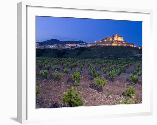 Church and village of San Vicente de la Sonsierra, La Rioja, Spain-Janis Miglavs-Framed Photographic Print