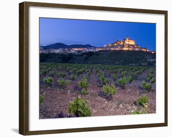 Church and village of San Vicente de la Sonsierra, La Rioja, Spain-Janis Miglavs-Framed Photographic Print