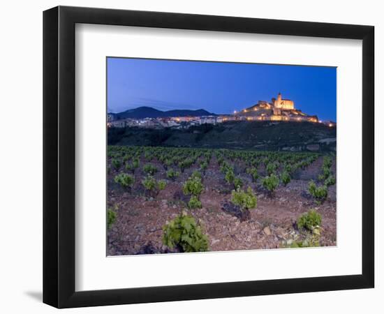 Church and village of San Vicente de la Sonsierra, La Rioja, Spain-Janis Miglavs-Framed Photographic Print