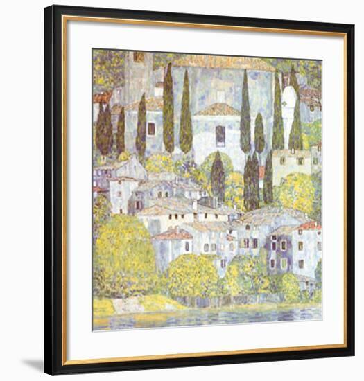 Church at Cassone sul Garda-Gustav Klimt-Framed Art Print