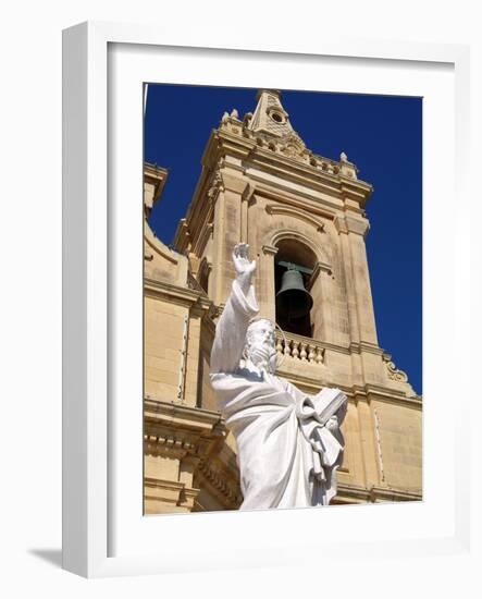 Church at Gharb, Gozo, Malta, Mediterranean, Europe-Hans Peter Merten-Framed Photographic Print