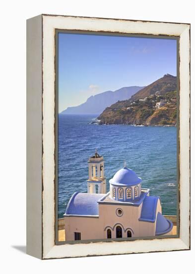 Church at Kantouni, Kalymnos, Dodecanese, Greek Islands, Greece, Europe-Neil Farrin-Framed Premier Image Canvas