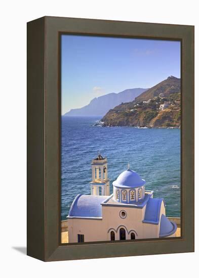 Church at Kantouni, Kalymnos, Dodecanese, Greek Islands, Greece, Europe-Neil Farrin-Framed Premier Image Canvas