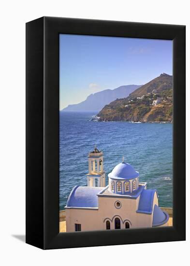 Church at Kantouni, Kalymnos, Dodecanese, Greek Islands, Greece, Europe-Neil Farrin-Framed Premier Image Canvas