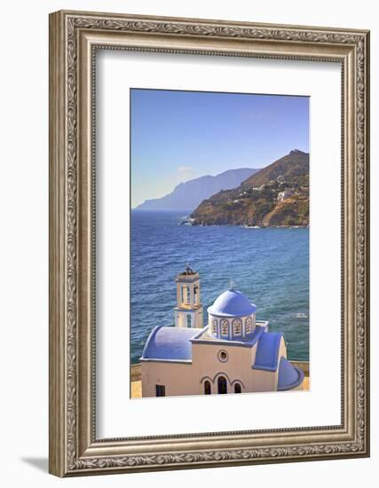 Church at Kantouni, Kalymnos, Dodecanese, Greek Islands, Greece, Europe-Neil Farrin-Framed Photographic Print