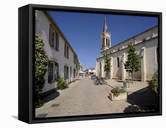 Church at La Couarde Sur Mer, Ile De Re, Charente-Maritime, France, Europe-Peter Richardson-Framed Premier Image Canvas