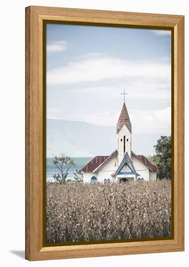 Church at Lake Toba (Danau Toba), North Sumatra, Indonesia, Southeast Asia, Asia-Matthew Williams-Ellis-Framed Premier Image Canvas