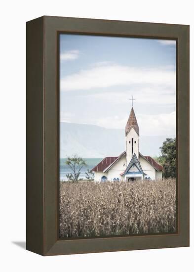 Church at Lake Toba (Danau Toba), North Sumatra, Indonesia, Southeast Asia, Asia-Matthew Williams-Ellis-Framed Premier Image Canvas